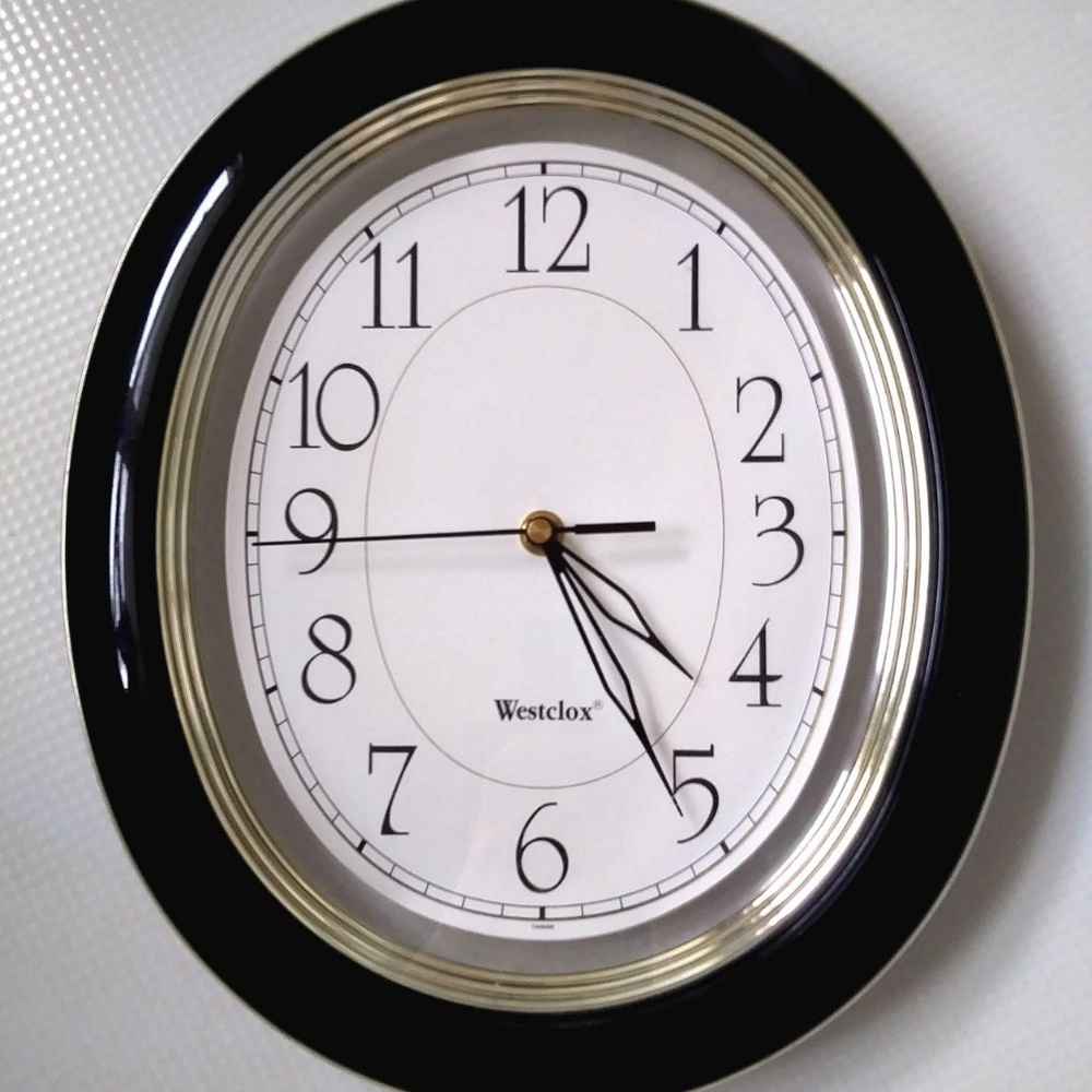 Black Westclox Clock